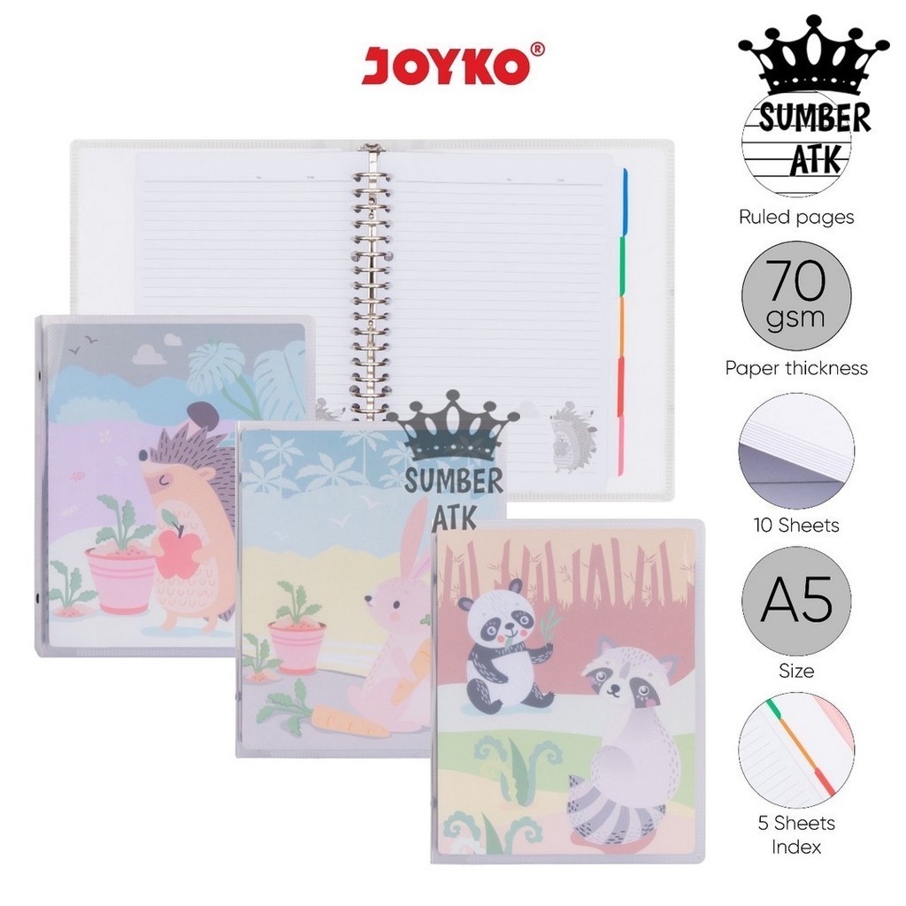 

Binder Note A5 Joyko A5-TSAC-524 Animal Cake