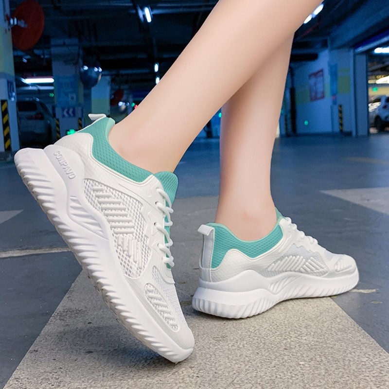 Terlaris Js Sepatu Olahraga Wanita Putih Sneaker Sport Cewek Import Sepatu Zumba Wanita Running