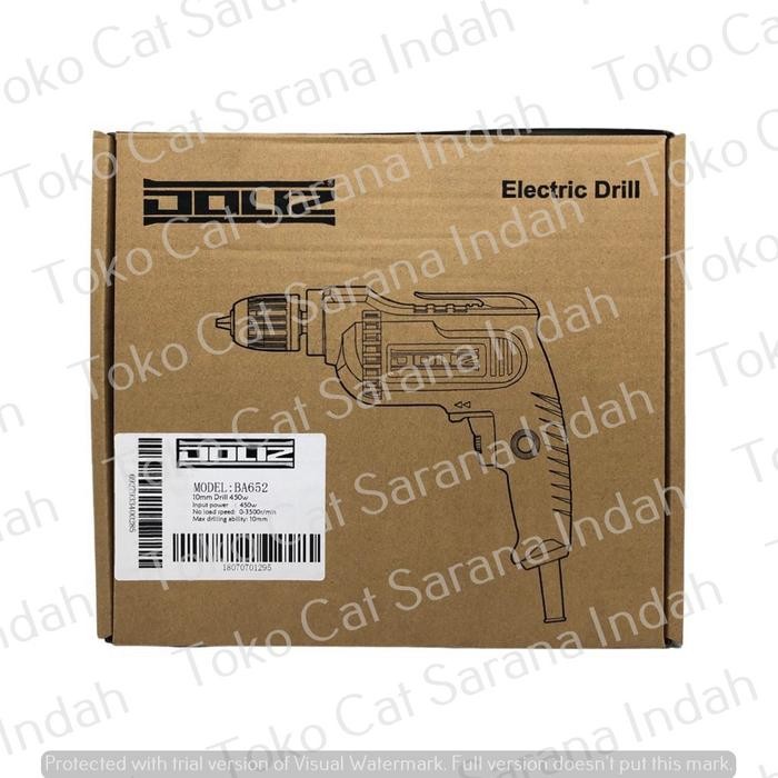 DOLIZ BOR LISTRIK BA652 10MM 450 WATT VARIABLE SPEED 2 ARAH DOLIZ BA652 DOLIZ BA 652 BOR BESI BOR