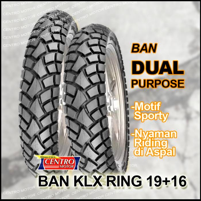 PREMIUM BAN KLX RING 19+16 SWALLOW STREET ENDURO.2 Ban Tubeless Dual Purpose