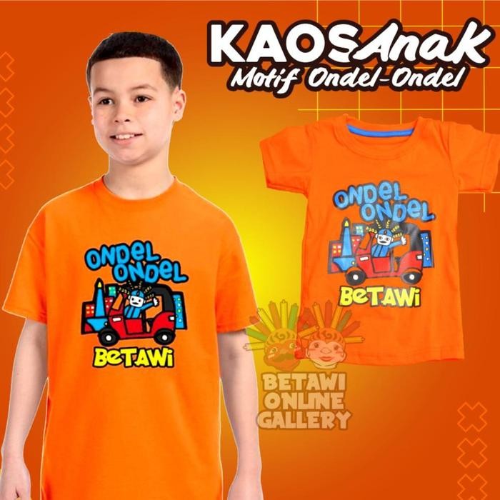 Ondel ondel TShirts / Kaos motif Ondel Ondel / Kaos anak gambar ondel ondel Fashion