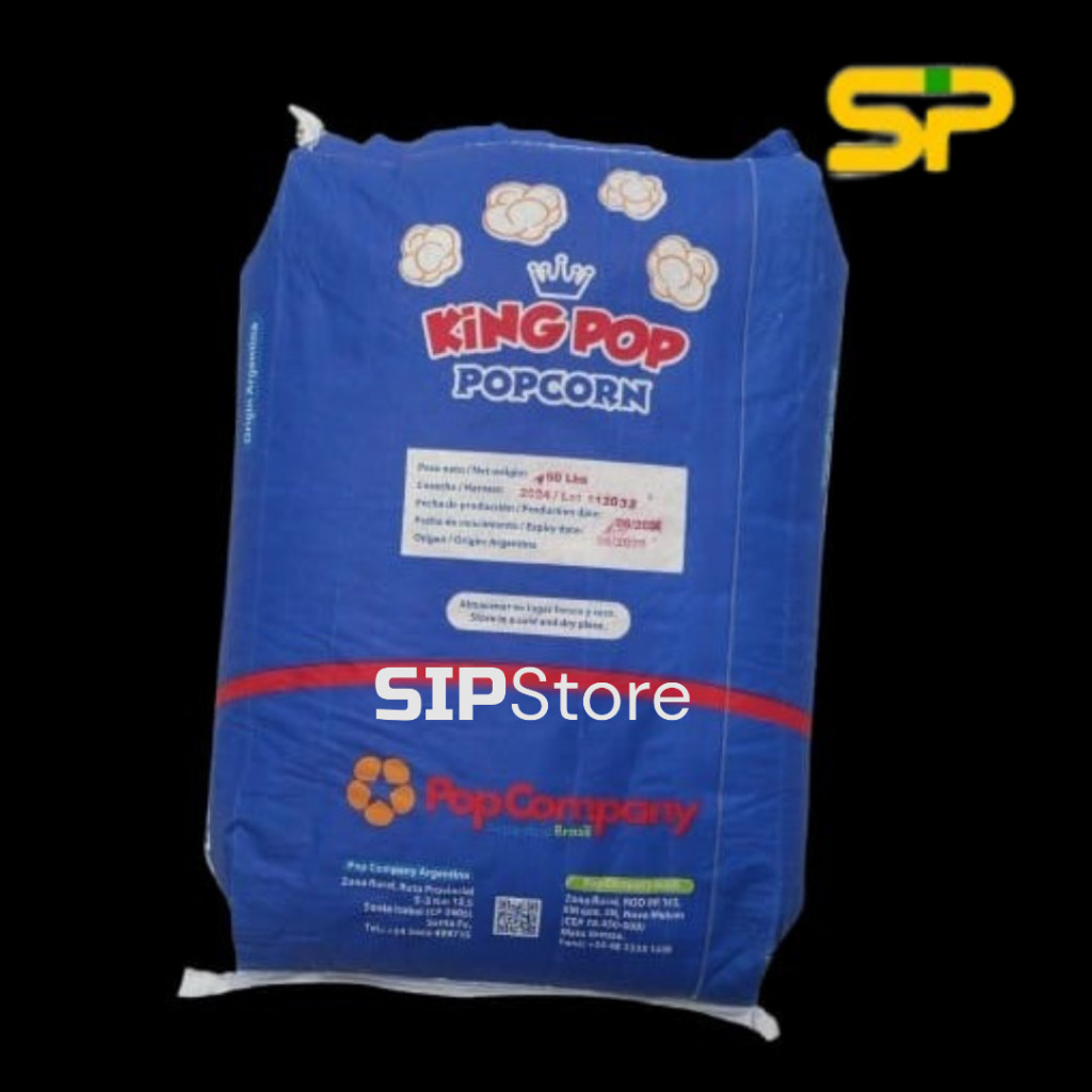 

Sajiandapur Popcorn Jagung "King Pop" @22,68Kg/ Popcorn Jagung Mentah Biji 1 Sak