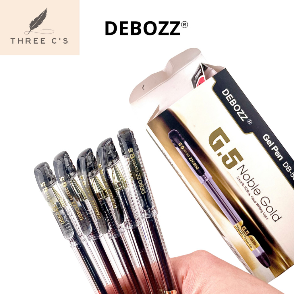 

UM1 Pulpen Pena Gel Pen Hitam Biru 0.5 1 Pack 12pcs DEBOZZ DB-550 + 1PCS FREE REFILL
