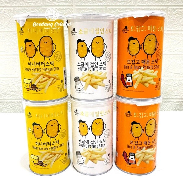 

Sajiandapur Master Kim Potato Snack Stick Salted Hot Spicy Honey Butter Potato Chips Stick French