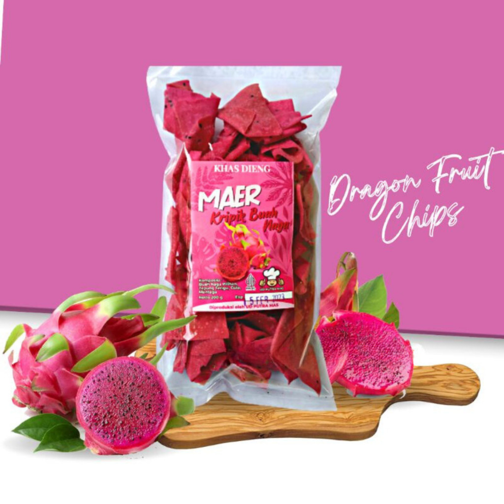 

Sajiandapur Keripik Buah Naga - Apel - Carica Chips -Anggur Fruit Snack - Camilan Snack Buah Crispy