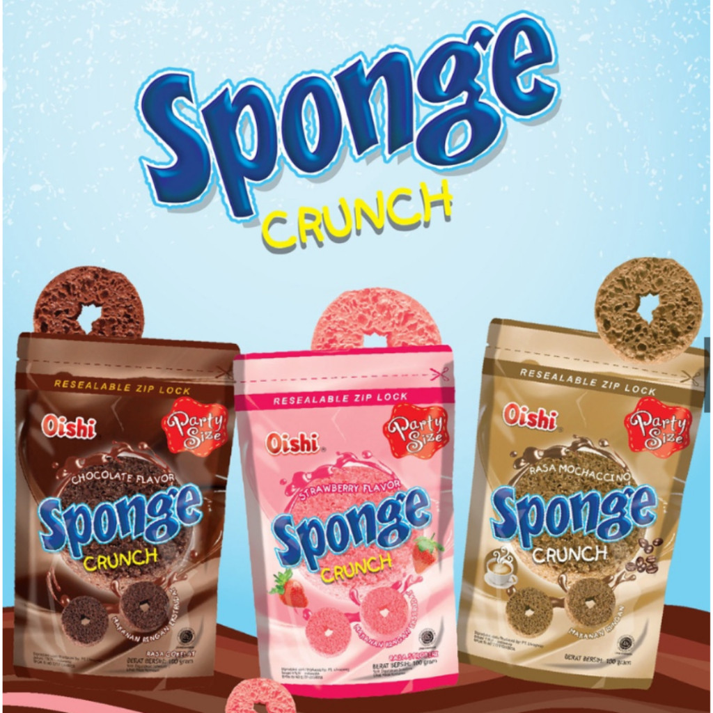 

Sajiandapur Oishi Sponge Crunch 100Gr - 3 Varian Rasa