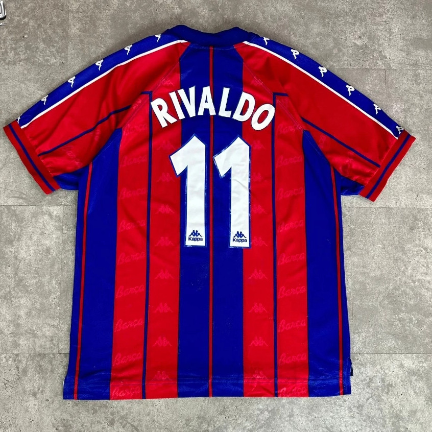 BAJU BOLA JERSEY BARCELONA RETRO 1997 1998 JERSEY BOLA JERSEY RETRO BARCELONA 1996 1997 WE