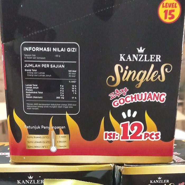 

Sosis Pedas Sosis Kanzler Sosis Singles Gochujang 1Dus Isi 12