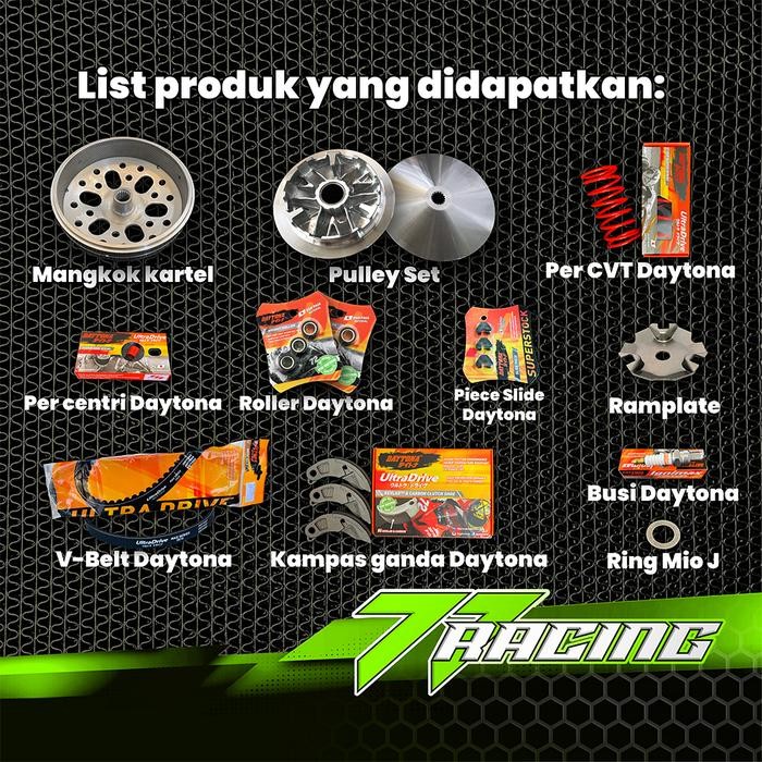 PAKET FULL UPGRADE CVT, MIO SPORTY-FINO KARBU, MIO J-FINO 115-SOUL GT 115, MIO M3-SOUL GT 125,