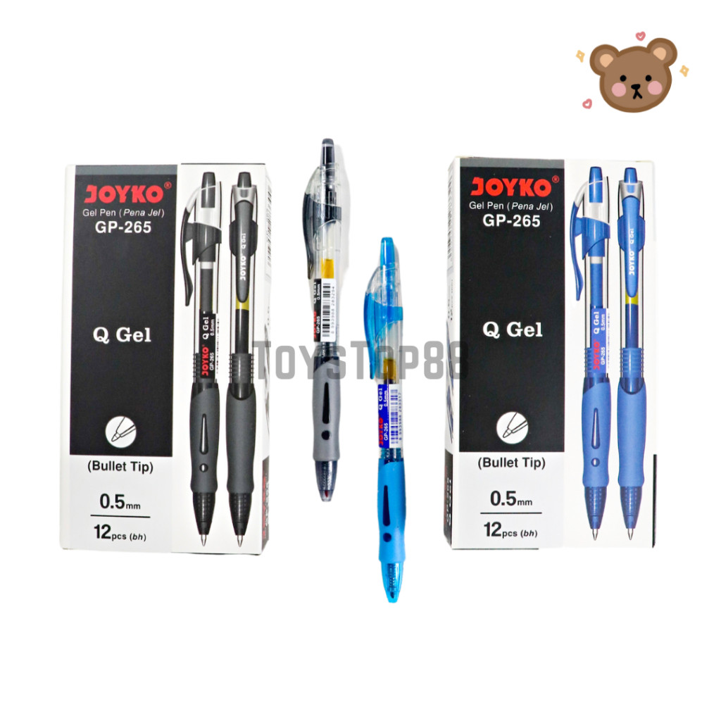 

UM1 Pulpen Joyko GP-265 Q Gel Pen - Ballpoint Bolpen Pena Jel 0.5 mm [PER LUSIN]