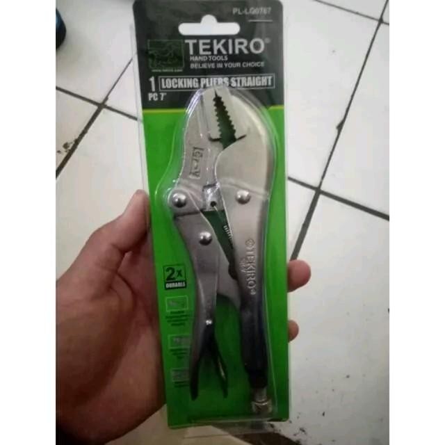 TANG BUAYA TEKIRO VICE GRIP TANG STEL SETEL TEKIRO 7" TANG JEPIT LURUS