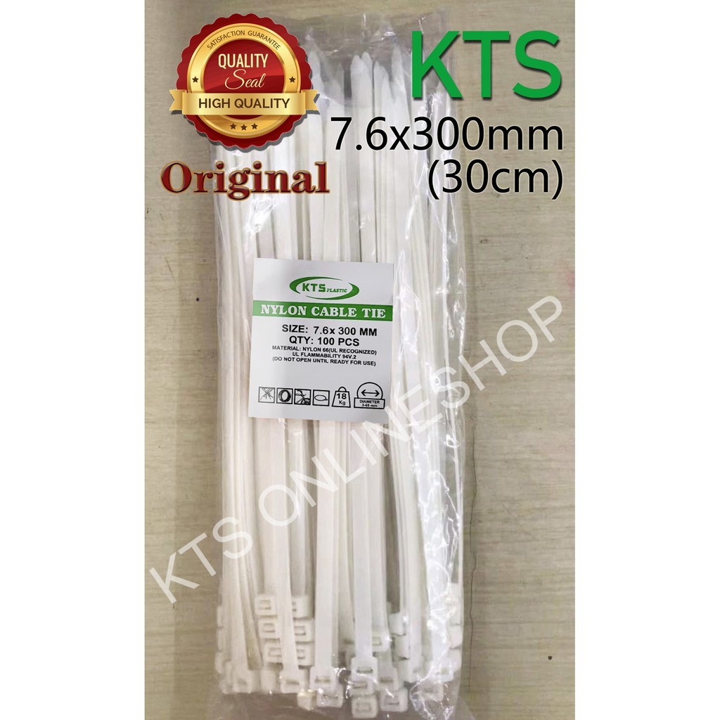 

Kabel ties 7.6x300mm Warna PUTIH/HITAM 1PACK Isi 100PCS