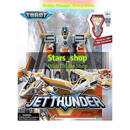 TERLARIS Tobot Galaxy Detective Jet Thunder Original / Robot