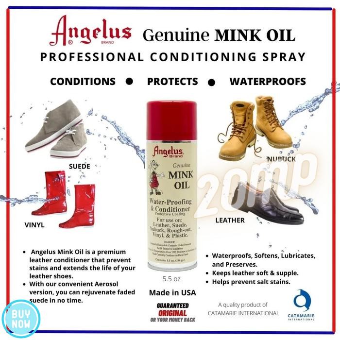 

TERLARIS Angelus Mink Oil Spray Aerosol Conditioner Waterproofer USA