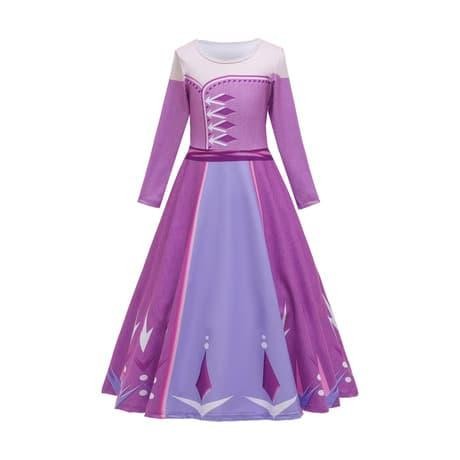 Promo Baju Frozen 2 Ungu Elsa Ana