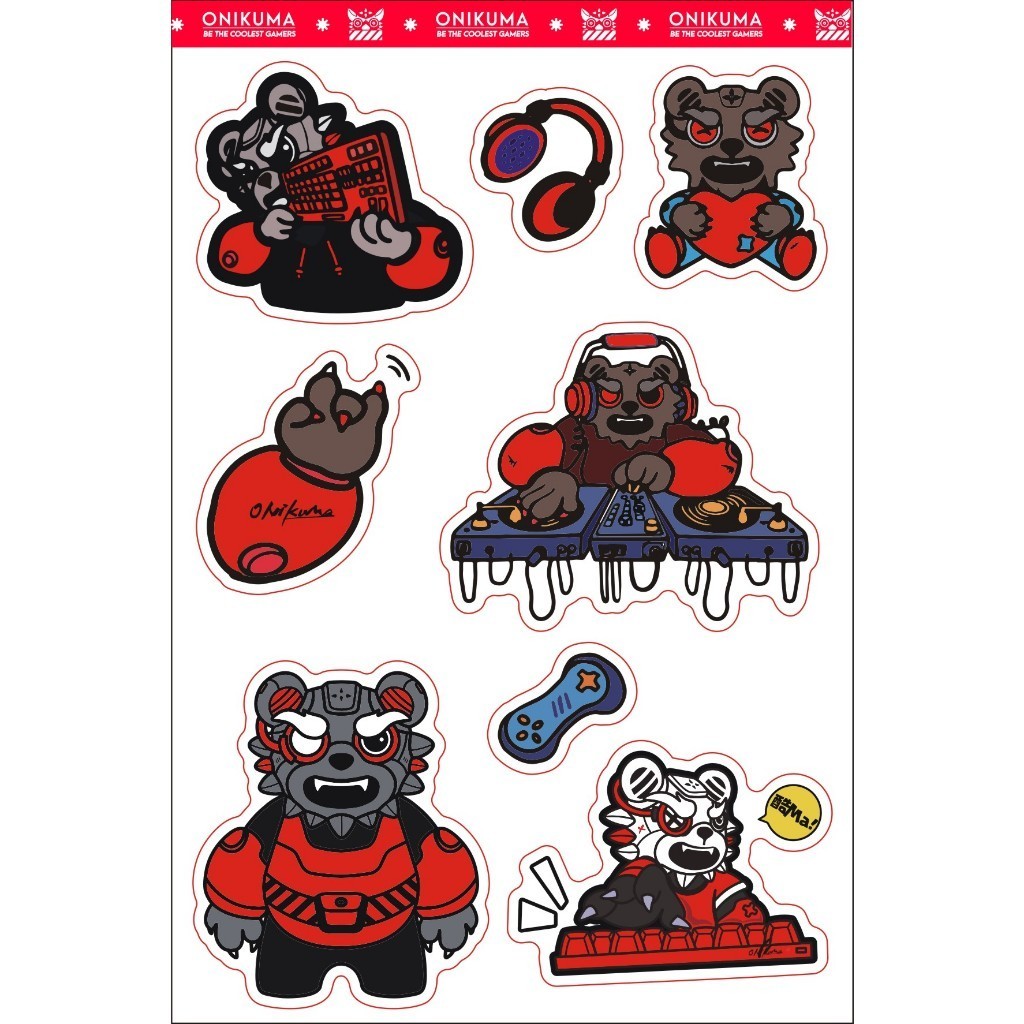 

UM1 Stiker Dekorasi Karakter Kartun Untuk Ponsel Mouse Headphone Keyboard Dan Stiker Kertas