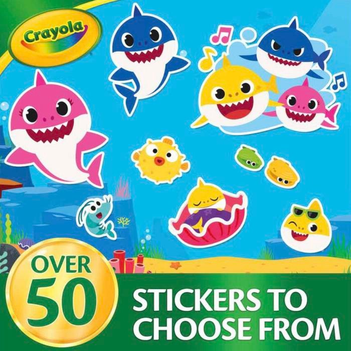 

CRAYOLA PINKFONG BABY SHARK FOLDALOPE MESS FREE COLORING PAGES