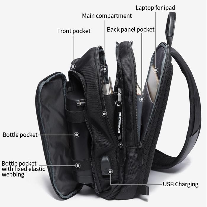 Tas Selempang Pria Bange Original Slingbag Tas Ipad 11 Inch Tas Bahu #Gratisongkir
