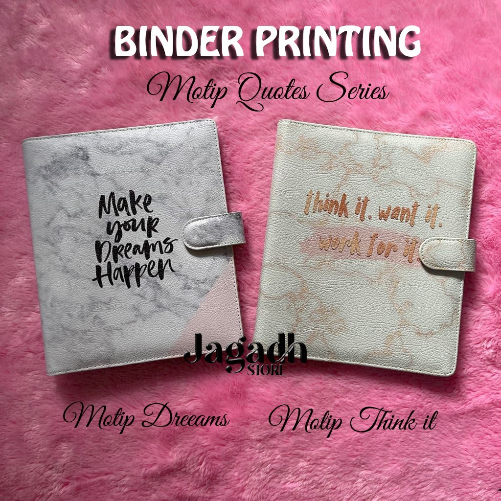 

BINDER PRINTING MOTIP THINK IT UKURAN A5/20RING & B5/26RING