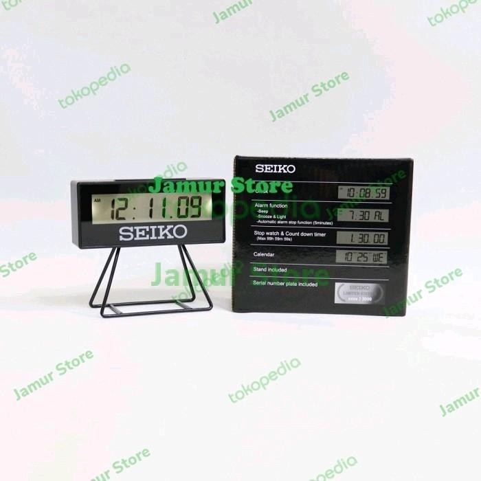 Ready Jam Meja / Digital Clock Seiko Qhl072W Putih