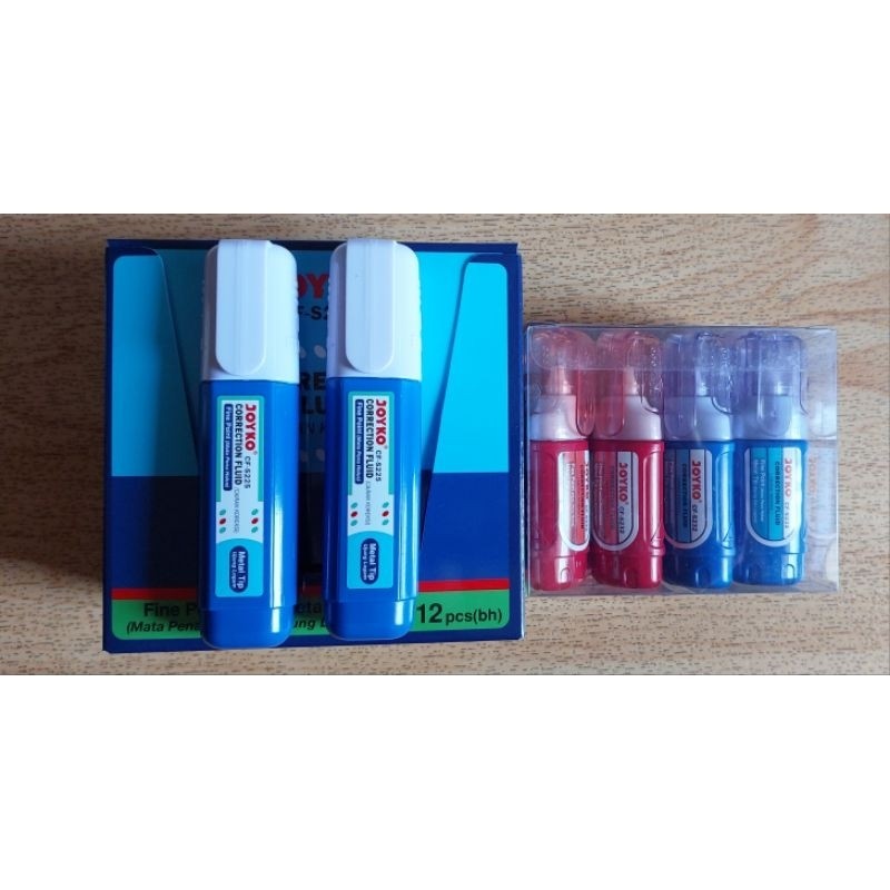 

UM1 (1 box isi 12pcs) Correction fluid joyko CF-S232 / Correction fluid CF-S225 / Tipe-ex cair joyko