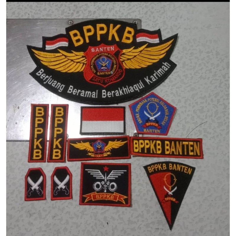 LOGO ATRIBUT BORDIR BPPKB BANTEN SATU SET