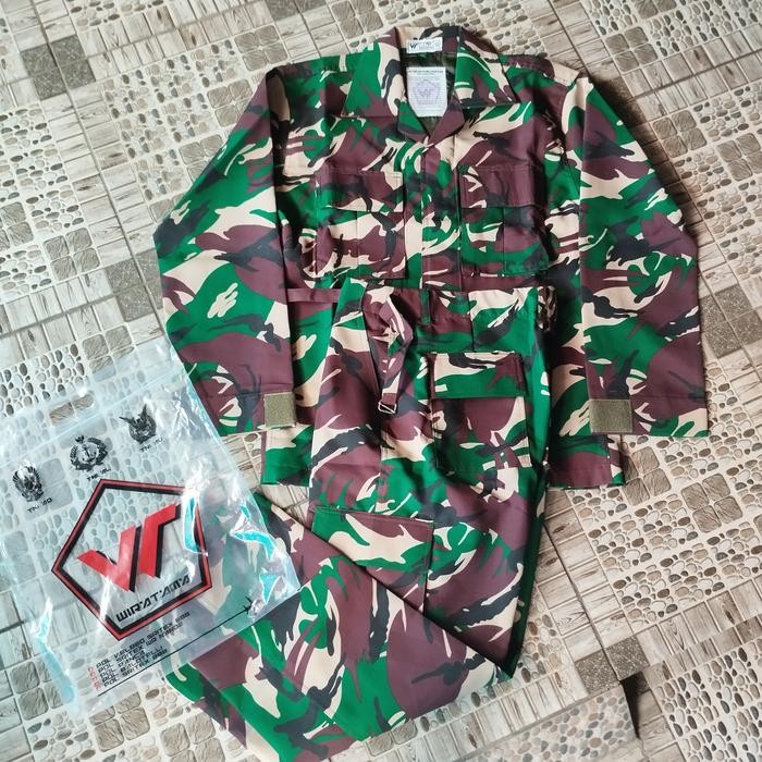 New Baju Pdl Tni Malvinas Bahan Baloteli Premium Original