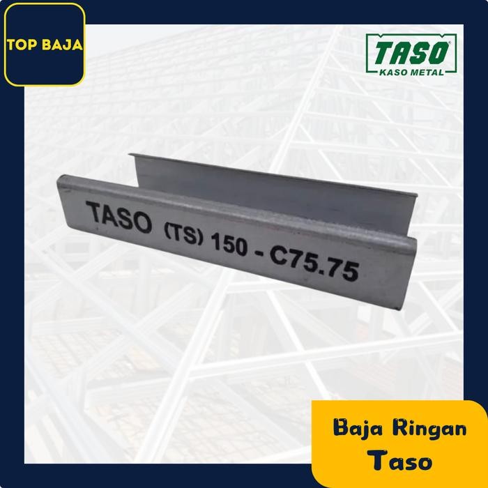 Wei - Baja Ringan TASO CNP C75 FULL SNI Atap Rangka Kanal C panjang 6 m tebal 0,75 mm dan 1,0 mm si