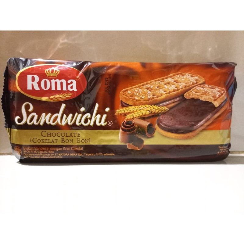 

Dapur Joglo Roma Sandwich Besar 157 Gram 1 Dus Isi 42 Pcs