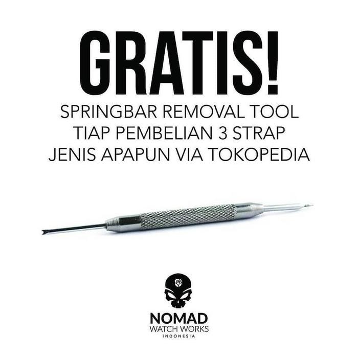 Terpopuler 18 Mm - Silver - Tali Jam Tangan Kulit Butterfly Click - Hitam