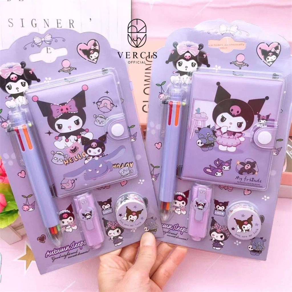 

UM1 Buku Diary 4in1 Buku Memo Anak Sekolah Notebook Alat Tulis Anak Hadiah Ulang Tahun Anak kado