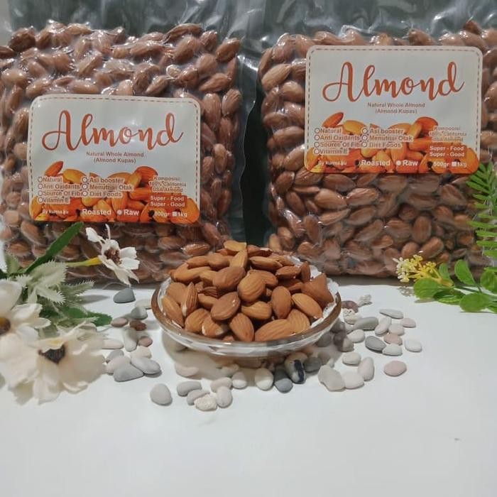 

EatFr3sh- Kacang Almond Kupas panggang original 500gr