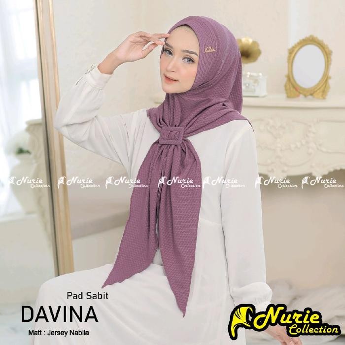 murah- {Nurie Collection}Davina Hijab Instan Jersey Nabila Pet Sabit*Free Gesper*. Muslim