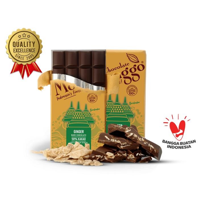 

EatFr3sh- Chocolate Monggo Ginger & Dark Chocolate 100g Coklat Souvenir