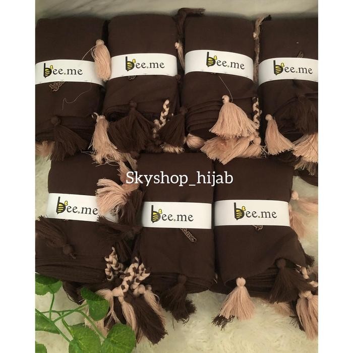 cantikk- HIJAB BEEME SERIES TASSEL-KERUDUNG SEGIEMPAT SIZE 115x115CM