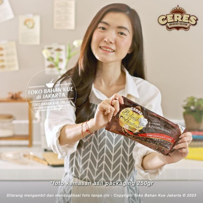 

EatFr3sh- CERES Baking Heritage DARK Choco Chips 250gr Chocochips Chocolate Chip