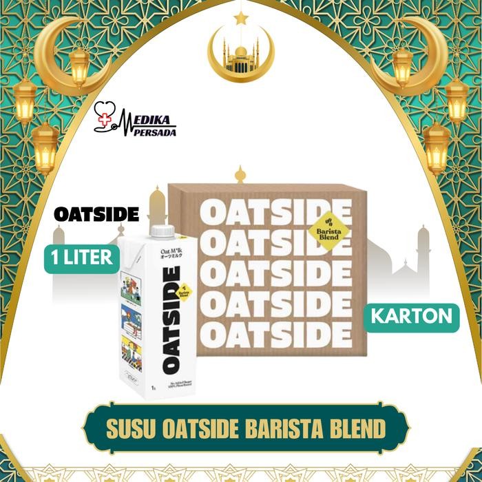 

EatFr3sh- OATSIDE Oat Milk 1 Liter KARTON isi 6pcs 1000ml - Susu Oat Premium