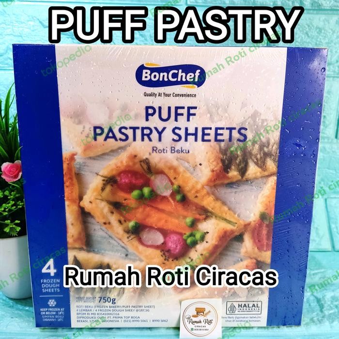 

EatFr3sh- BONCHEF PASTRY SHEET PUFF DANISH UNBAKE KULIT ZUPPA ROTI BON CHEF PACK