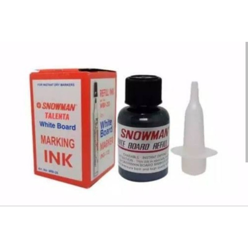 

UM1 ( 1 Buah ) Tinta Refill Ink isi tinta Spidol White Board Marker Snowman WBI-20