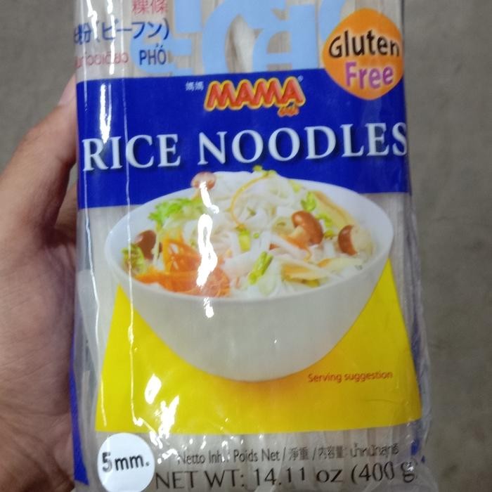 

EatFr3sh- kwetiaw thailand 5mm mama rice noodle 400 gr/kwetiaw kering/Gluten fre