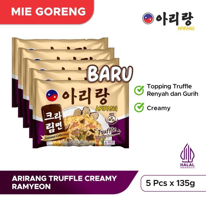 

EatFr3sh- 5 Pcs Arirang Mie Instan Goreng Rasa Truffle Creamy Ramyeon 135g