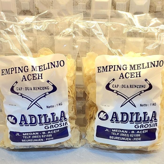 

EatFr3sh- Emping aceh super tipis grade A isi 1000 gram