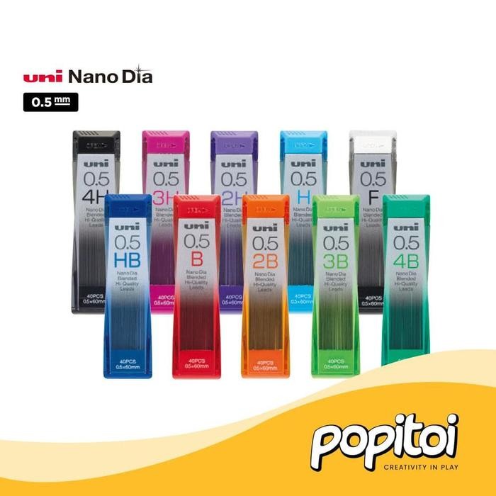

No.OneBest- UNI NANO DIA Pencil Lead Refill 0.5 mm Isi Pensil Mekanik Pilot Zebra