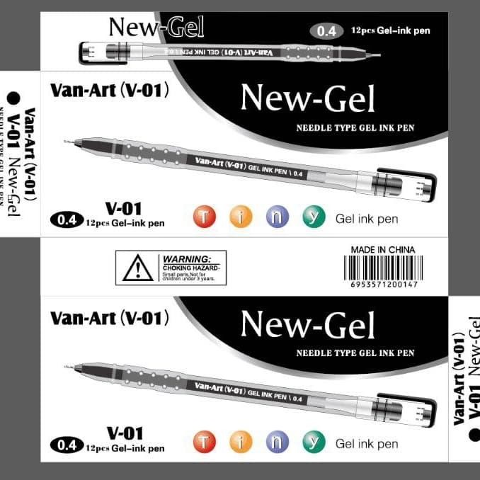 

No.OneBest- Bolpoin New Gel Van- Art V -01( 1 kotak = 12 pc)