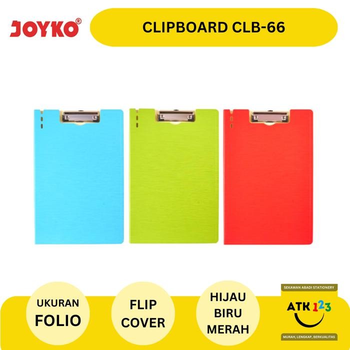 

No.OneBest- Clipboard / Papan Dada Cover Flip Joyko CLB-66