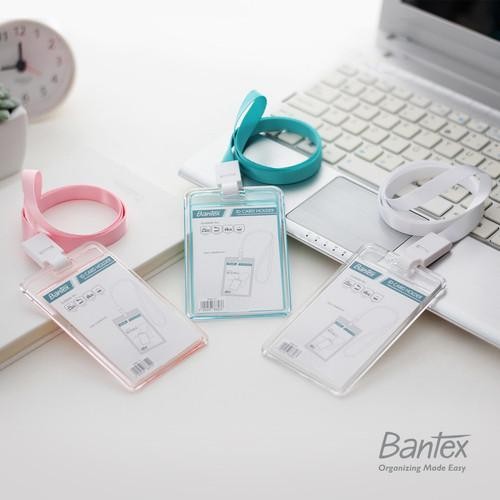 

No.OneBest- Bantex Transparent ID Card Holder Lanyard Portrait