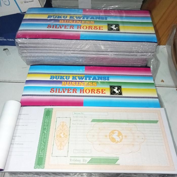 

No.OneBest- BUKU KWITANSI /KWITANSI BISNIS 100 LBR MERK SILVER HORSE