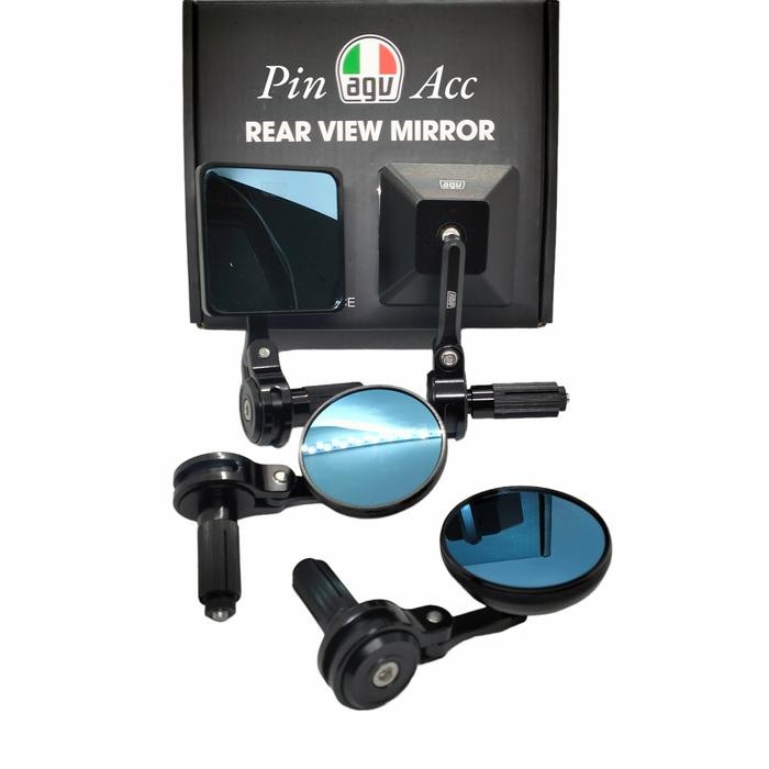 spion jalu bar end Puig Model Rizoma Bulat/Kotak Vespa PX XSR Scoopy