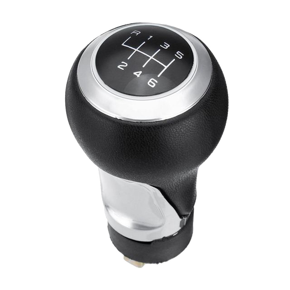 IMPORT 6 SPEED PU LEATHER CAR GEAR KNOB SHIFT FOR-AUDI A3 A4 B6 B7 A6 S4 B8 A5 8T Q5 8R SKODA SEAT -