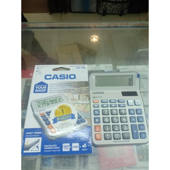 

Calculator Desktop Menggunakan Baterai Besar A2 Aa Mc12M Mc 12 M Casio